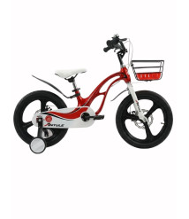 Bicicletă pentru copii Antule 18 inch, negru–roșu